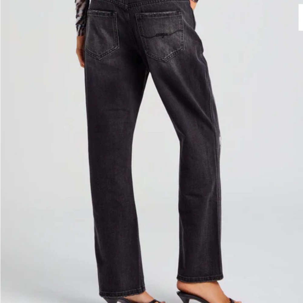 SER.O.YA Women's Dark Gray Straight Leg Jeans